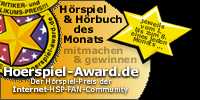 Banner zum Hörspiel- und Hörbuch des Monats